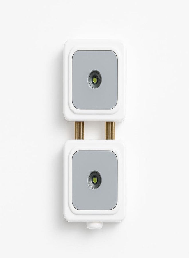 SEER 2pin Male Female Plug Socket Adapter Plug, White Grey Made in India, Pack of 5 - Image 2